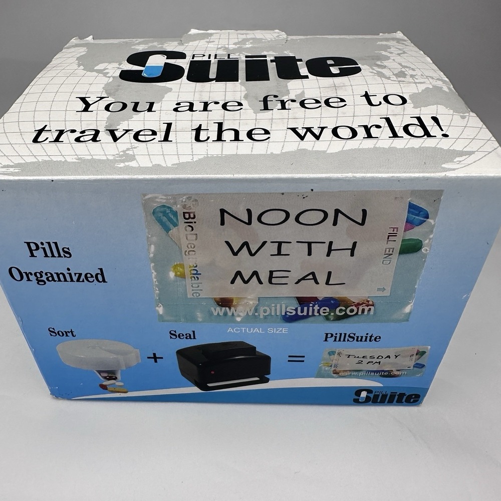 PillSuite Pill Organizer System Heat Sealer Travel Medication Kit Bags